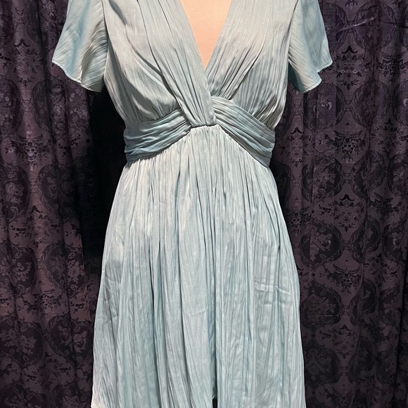 Elegant Light Teal Anthropologie Women's Dress Size 4 NWT - Picture 3 of 11